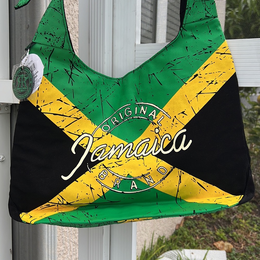NWT UNISEX JAMAICAN FLAG CROSSBODY BAG